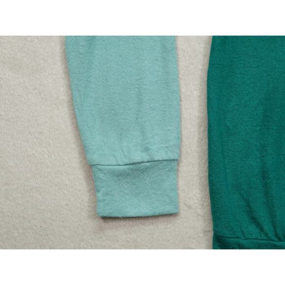 Gibsonlook Womens Green Tops Colorblock Long Sleeve Sweater Round Neck Size M - Picture 11 of 13